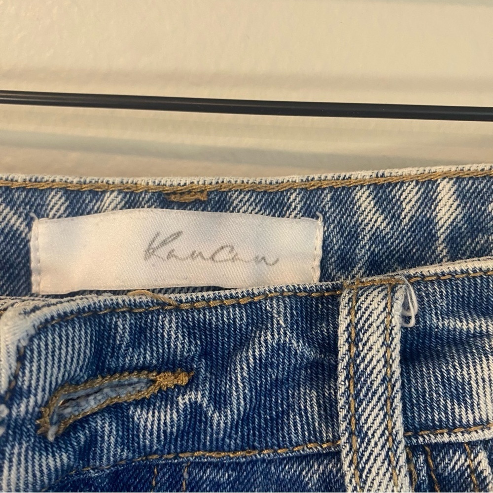 KanCan Collie High Rise Mom Jeans Distressed Blue Jeans size 9/28 - Picture 5 of 15